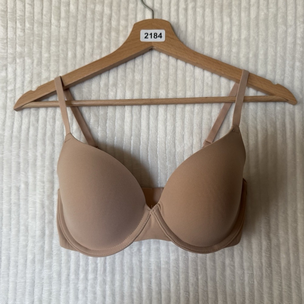 Skims Fits Everybody Push Up Bra Ochre Beige Size 32D NWOT